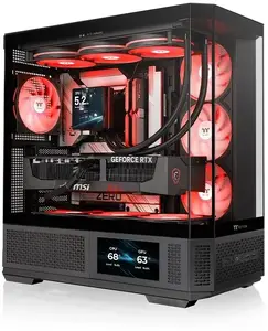 Mid-Tower PC Case THERMALTAKE Midi View 370 TG ARGB Black with Tempered Glass