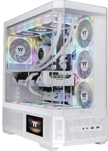 PC case THERMALTAKE Midi View 370 TG ARGB Snow/White with Tempered Glass, ARGB Lighting