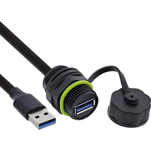 Переходник USB (gender changer) InLine 69927S — USB A гнездо на USB A гнездо