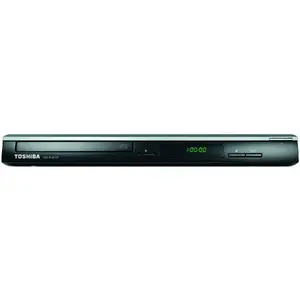DVD atskaņotājs Toshiba SD1010 — melns, atbalsta DVD/CD/DVD±R/DVD±RW, DIVX, MP3, JPG, Dolby Digital, DTS, 330×209×43 mm