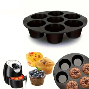 Baking mold Riff RF-MUFFIN/7 — 7-hole muffin pan, 21 cm diameter, for air fryers and ovens