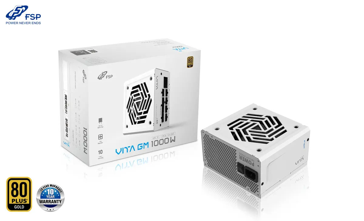FSP VITA GM 1000W White barošanas bloks Photo 7