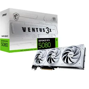 Видеокарта MSI VENTUS GEFORCE RTX 5080 16 ГБ GDDR7 PCIe 5.0 256‑бит 3 вентилятора