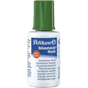 Correction Fluid Pelikan Blanco Fluid 20 ml — liquid correction fluid for paper corrections