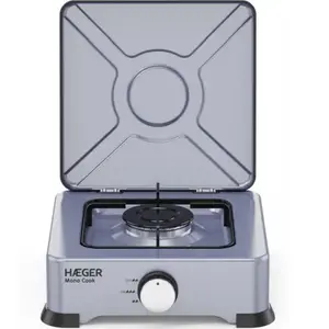 Газовая плита Haeger GC-01E.024A одноконфорочная для приготовления в одной кастрюле