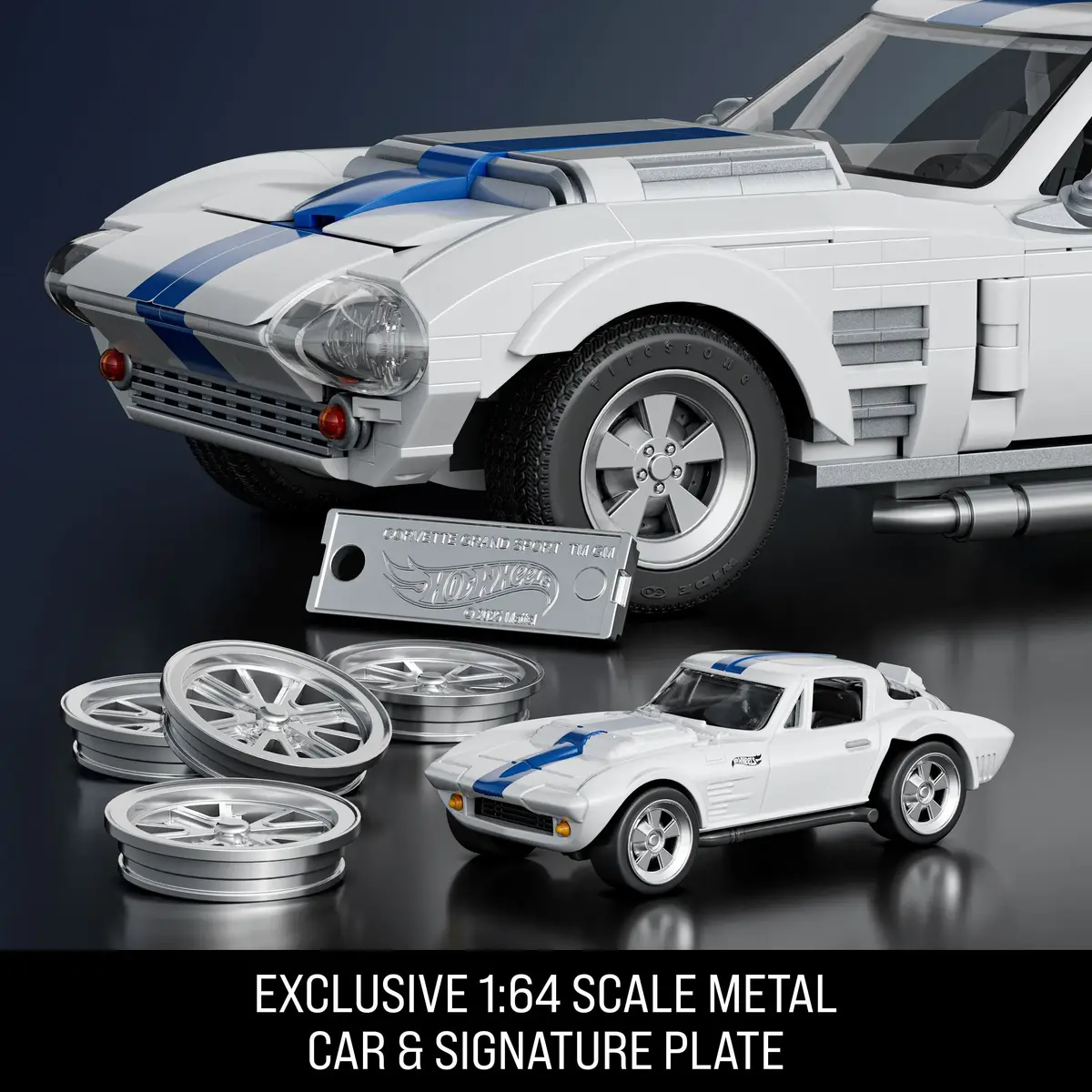 MEGA Mattel Brick Shop Hot Wheels Corvette Grand Sport — 918 pcs Photo 10