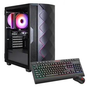 Hyrican GAMEMAX Diamond BK 7795 dators — AMD Ryzen 5 5500, 16 GB DDR4, 1 TB SSD, NVIDIA GeForce RTX 5050, Windows 11 Home, melns