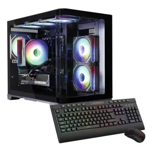 Dators/stacijai Hyrican PCK07804 — AMD Ryzen 7 5700X, 16 GB DDR4, 1 TB SSD, NVIDIA GeForce RTX 5070, Windows 11 Home, 750 W, melns