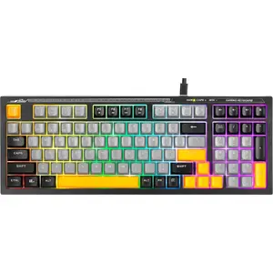 Wired gaming keyboard Marvo K638B US layout, USB connection, black, backlit