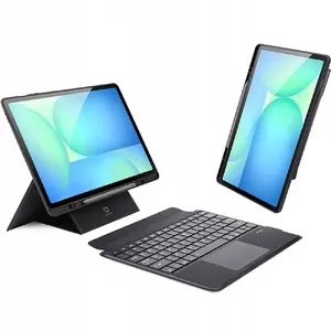 DUX DUCIS DK Foldable Case with Wireless Keyboard for Samsung Galaxy Tab S10 FE Plus, Black