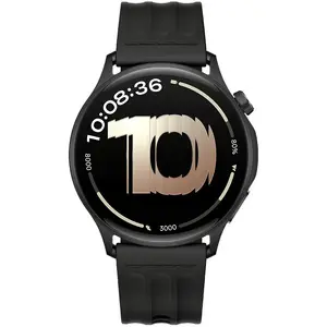 Умные часы ONEPLUS OnePlus Watch Lite — круглый AMOLED 1,46" 464×464, GPS/GLONASS/BeiDou/Galileo, SpO2, ЧСС, 5 ATM, 330 мА·ч, чёрный, силиконовый ремешок 140–210 мм