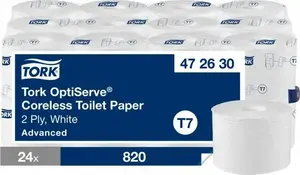 Toilet paper Tork Obtiserve T7, coreless, 820 sheets, 2-ply, 94.3 m