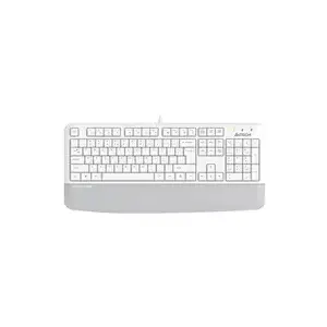 Wired multimedia office keyboard A4Tech FK20, membrane, CZ/US layout, USB, white