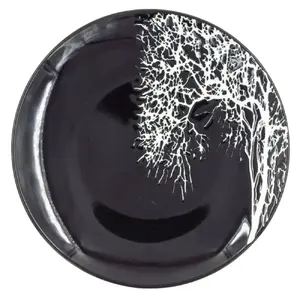 Dinner Plate Newill 20.5 cm, black ceramic