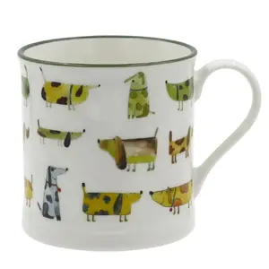 Ceramic Mug Newill FRIENDLY DOGS 360 ml