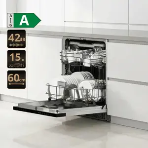 Iebūvējama trauku mazgājamā mašīna Dreame DZ60Pro, 60cm platums, 15 komplekti un A energoefektivitātes klase