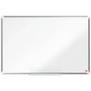 Magnetic whiteboard NOBO Premium Plus 900x600 mm — steel surface, fixed installation