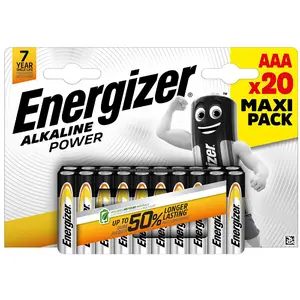 Батарейки Alkaline AAA Energizer Alkaline Power CHP20 — упаковка 20 шт.