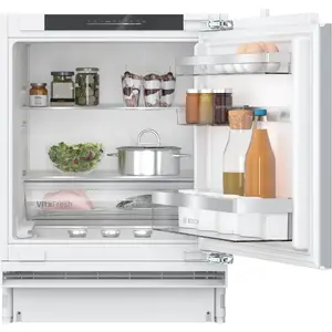 Built-in fridge Bosch Serie 6 KUR21ADE0 — 134 L, white, LED lamp, right hinge, 2 shelves, 1 vegetable drawer