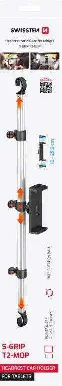 Automašīnas planšetes turētājs SWISSTEN S-GRIP T2-MOP Photo 6