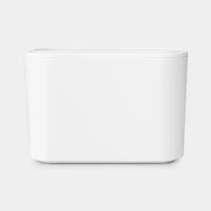 Trash bin BRABANTIA MindSet Round White, 150×85×98 mm, 3–5 L