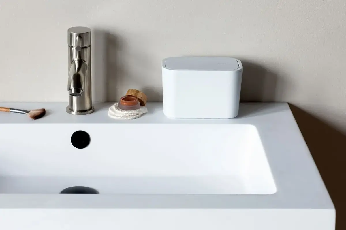 BRABANTIA MindSet Round White atkritumu tvertne Photo 4