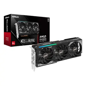 Graphics card ASRock Radeon RX 9070 Challenger 16GB GDDR6, 256-bit, PCIe 5.0, 3-fan active cooling