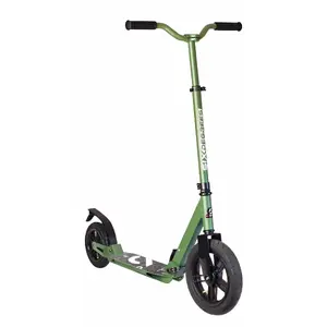 Kick scooter SixDegrees AU 534 with suspension, 300 mm and 205 mm wheels, green
