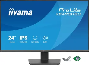 Monitor IIYAMA X2493HSU-B1 24" (60.5 cm) IPS 16:10 HDMI DisplayPort 2×USB