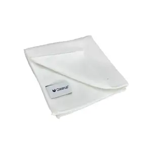 Microfiber cloths QLEANUP 30×30 cm, 250 gsm, pack of 10 — white