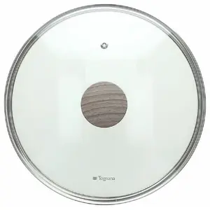 Glass Lid 26 cm with Wood-Effect Handle, Tognana