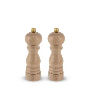 Sāls un piparu dzirnaviņu komplekts PEUGEOT Paris u'Select — bērzkoka (buka) korpuss, augstums 180 mm