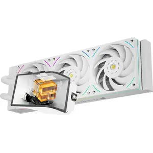 Liquid CPU Cooler Thermalright Wonder Vision 360 UB ARGB White, 360mm Radiator, ARGB
