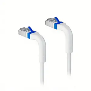 Lanview LV-6AFTP-FLEX-ANG-005W-S Networking Cable White Cat6a U/FTP RJ-45 Male to Male