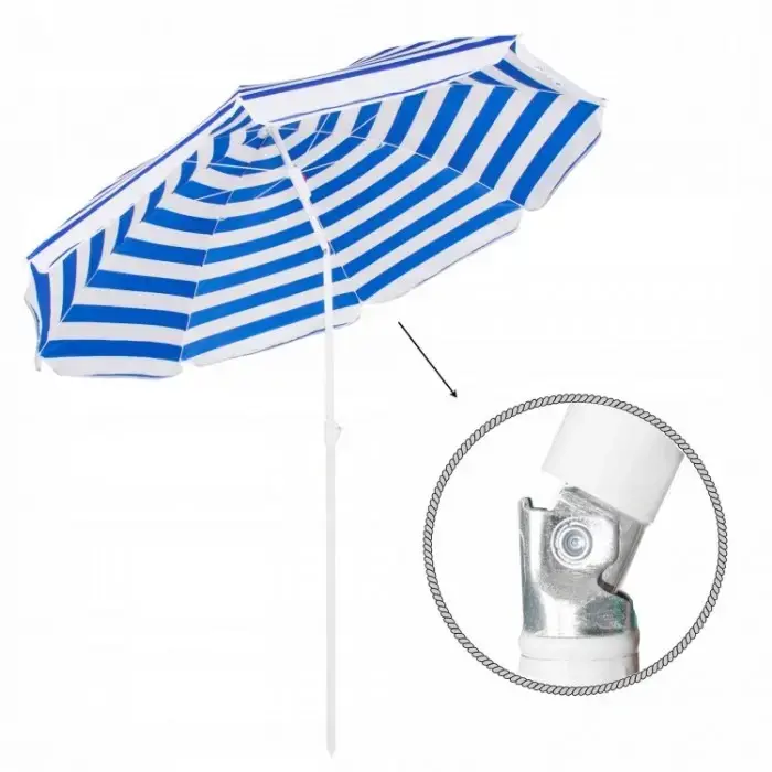 Beach umbrella Springos BU0008 — 180 cm, height 135–175 cm Photo 2
