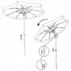Beach umbrella Springos BU0008 — 180 cm, height 135–175 cm Photo 6