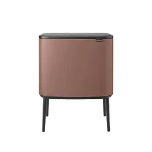 Atkritumu tvertne BRABANTIA Bo Touch 11+23 L, divnodalījumu bezpedāļu, Satin Taupe