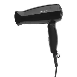 Hair dryer Melissa 16640144 1600 W, Black, plastic housing, 230 V, compact 193×82×248 mm