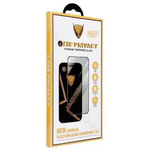 Privacy Glass screen protector OG 6D Premium for iPhone 17 Pro — black