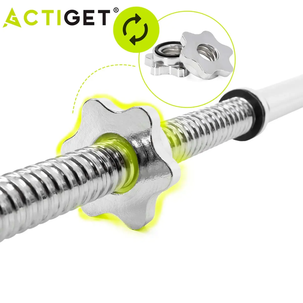 Actiget Simple bar ACT0006 — 180 см, 25 мм Photo 9
