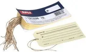 Bagāžas birka agipa 63 x 115 mm iespējams drukāt ar auklu modelis 121336