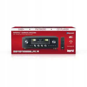 Tabletop DAB+/FM stereo radio with CD, Bluetooth 5.4 and ASA — Imperial Telestar DABMAN 280CDBK, black