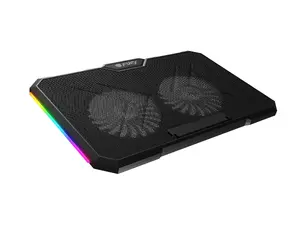 Klēpjdatora dzesētājs Genesis Fury Gunbai G3 ar 3 ventilatoriem, RGB LED, 2× USB, priekš 14.1–17.3"