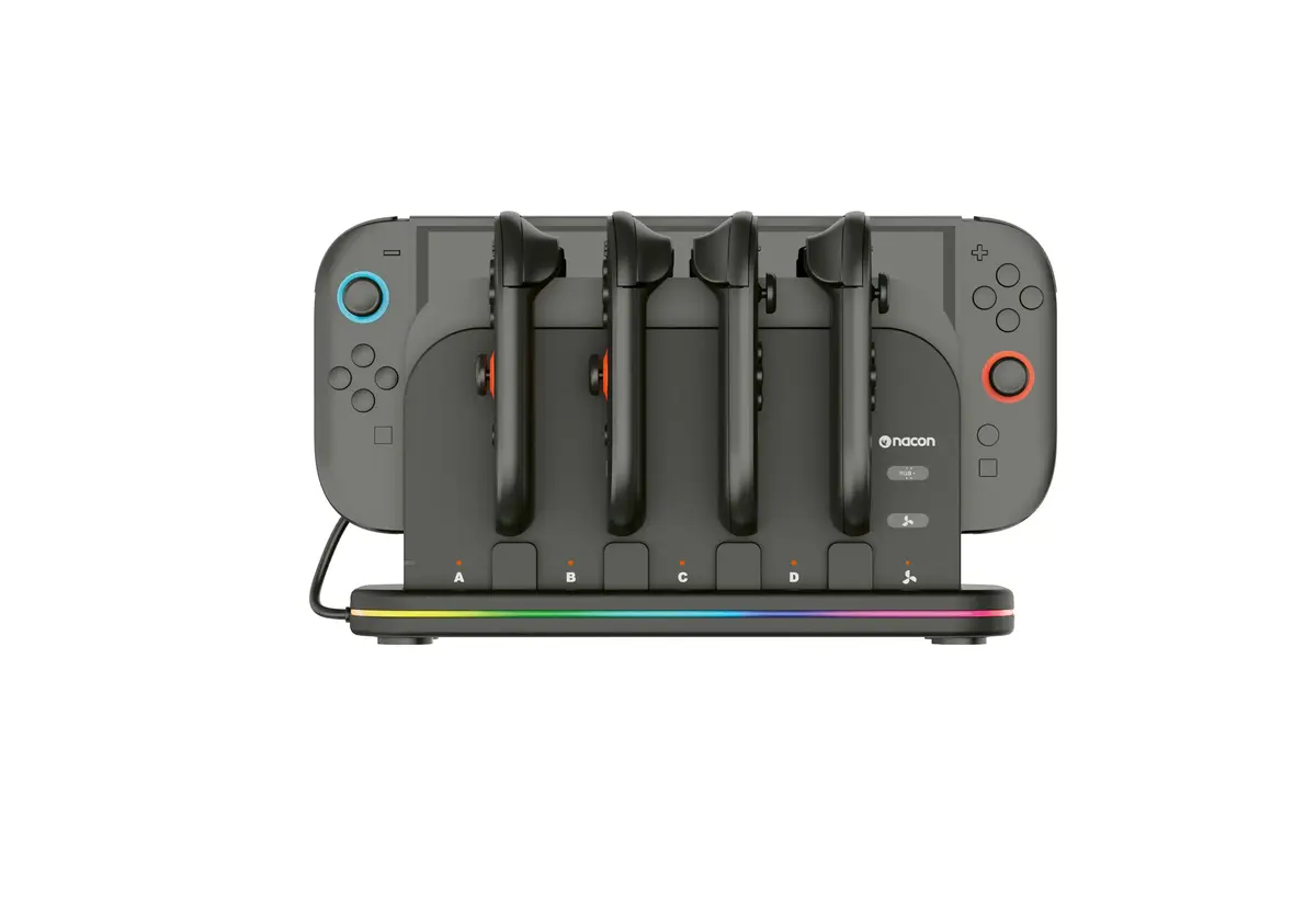 nacon SWITCHNEWDOCK+JC набор для зарядки для Nintendo Switch 2 Photo 2