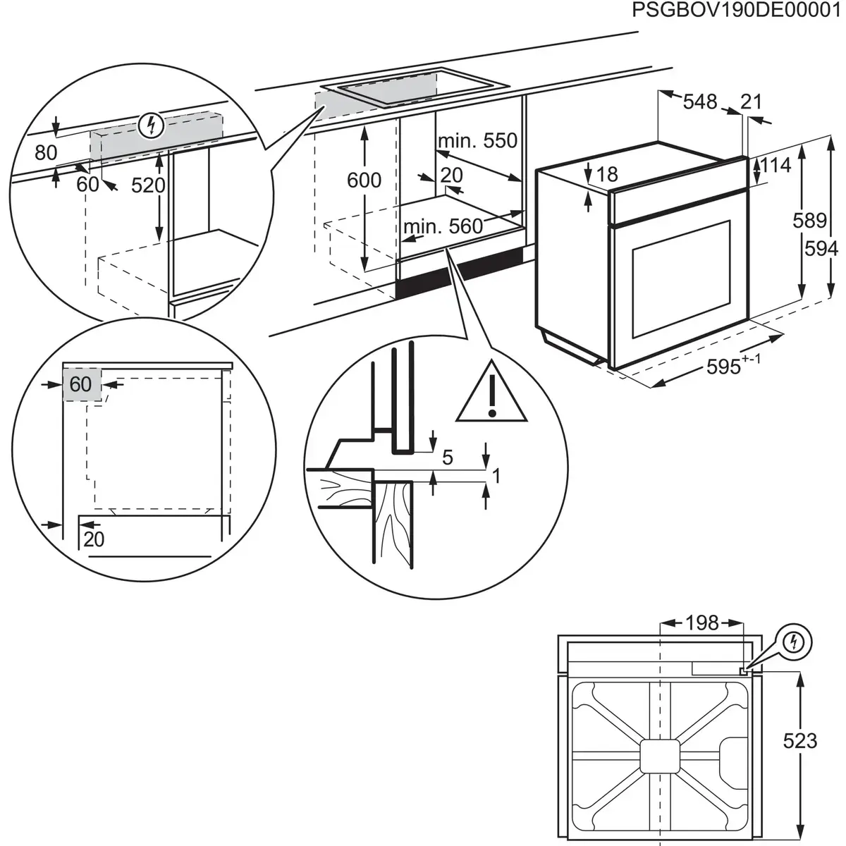 AEG Series 5000 OU5AB20SM встраиваемый электрический духовой шкаф Photo 8