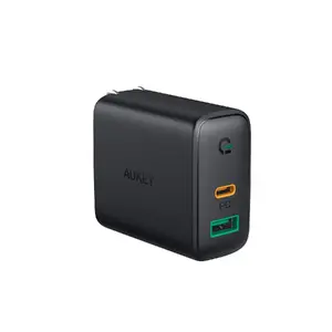 Aukey AUKEY Focus Duo Universal чёрное сетевое зарядное устройство для дома, 100–240 В вход, до 20 В выход, 1x USB-C