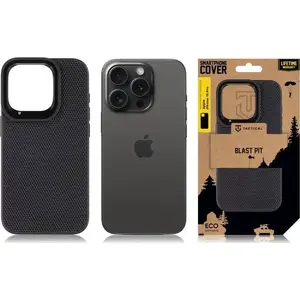 Protective Tactical Blast Pit Cover for Apple iPhone 15 Pro — Black, standard fit