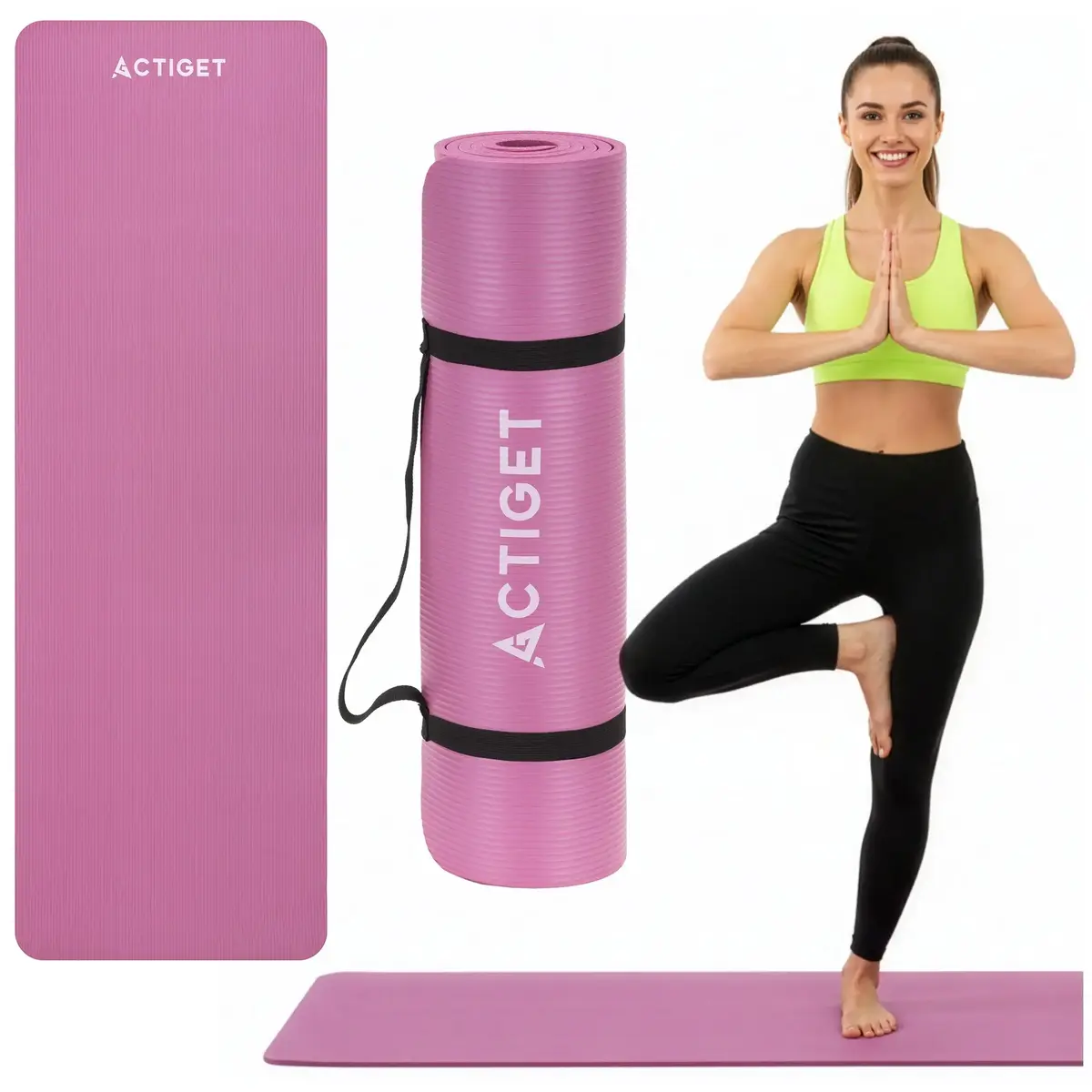Exercise mat Springos ACT0018 — NBR 183×61×1 cm Photo 2