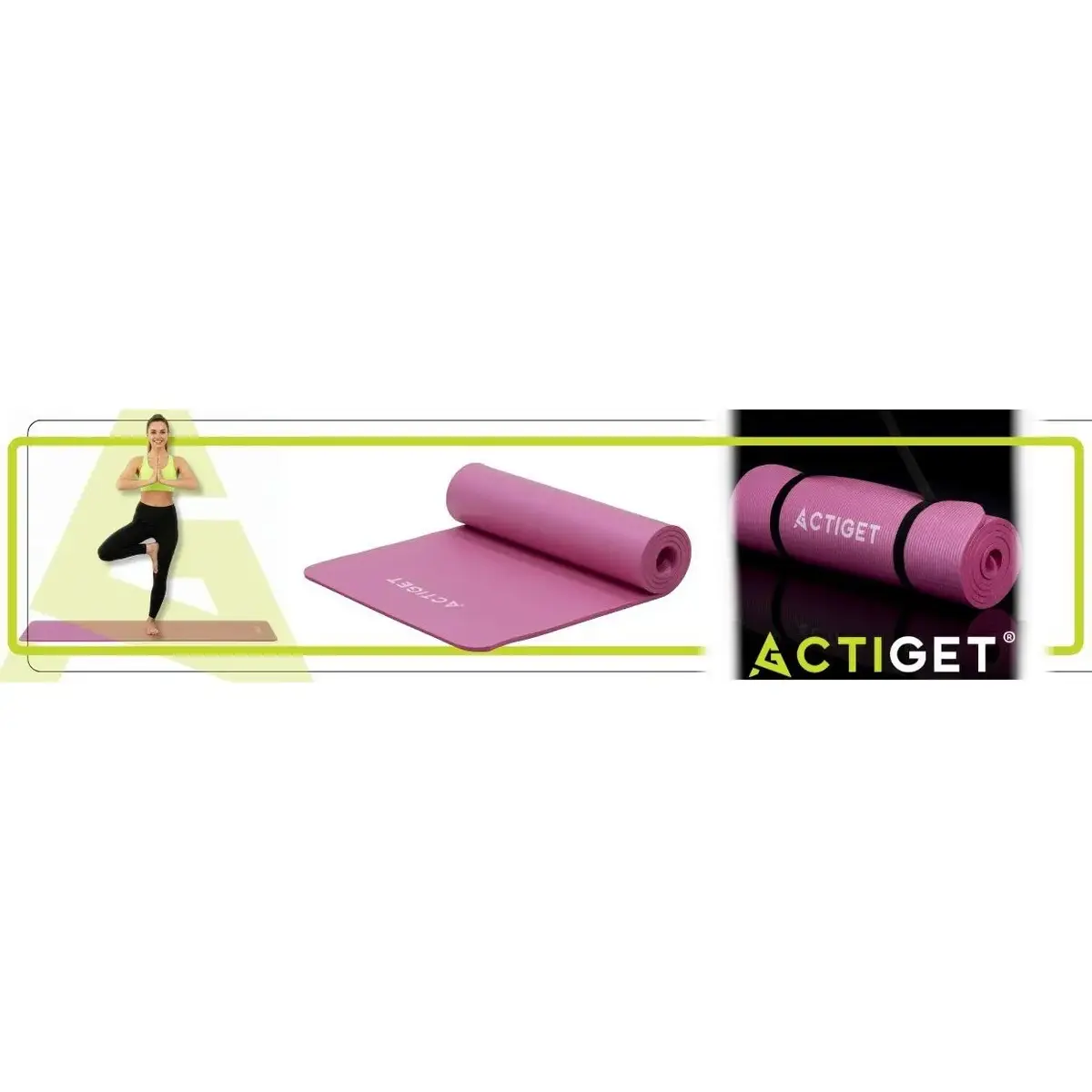 Exercise mat Springos ACT0018 — NBR 183×61×1 cm Photo 5