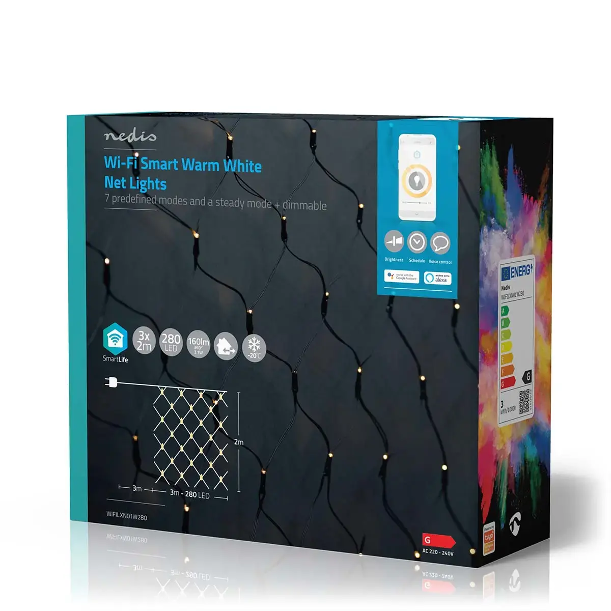 Nedis WIFILXN01W280 LED decoration chain 280 bulbs Photo 2